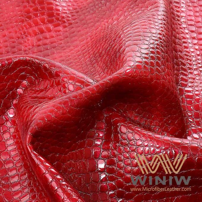 o plutônio do falso do destaque da espessura de 1.2mm cobre com espuma gravada textura do vegetariano dos sacos do crocodilo