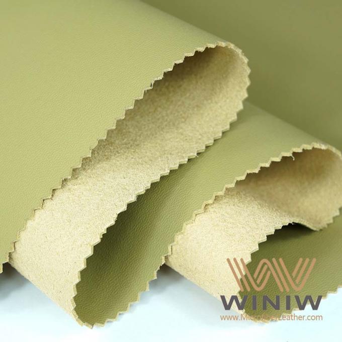 da tela de couro macia do plutônio Napa Eco de 1.2mm o material impermeável de couro artificial ensaca a espuma do vegetariano