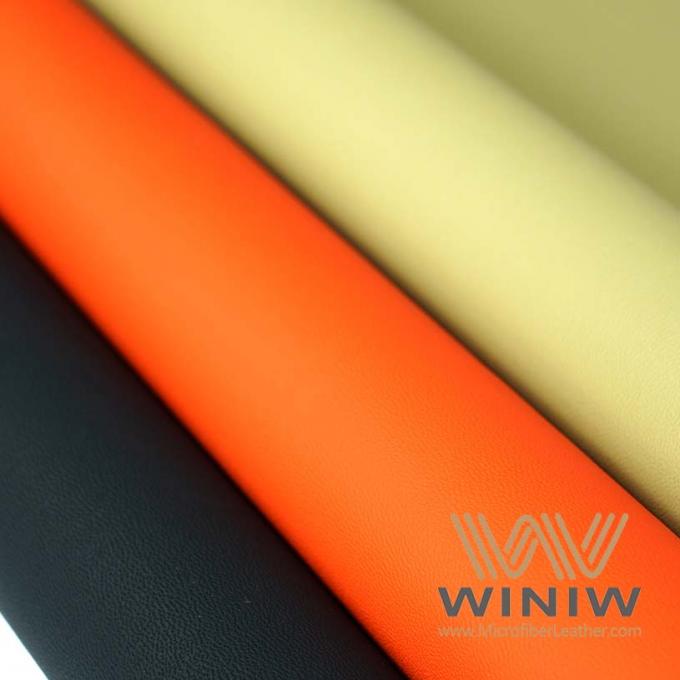 da tela de couro macia do plutônio Napa Eco de 1.2mm o material impermeável de couro artificial ensaca a espuma do vegetariano
