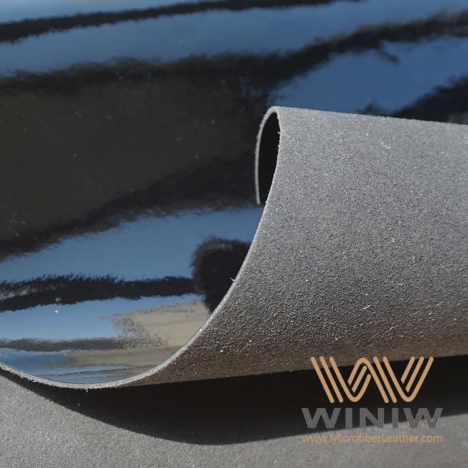 o plutônio de couro da base de 0.8mm Microfiber revestiu a abrasão resistente para a espuma do vegetariano dos sacos