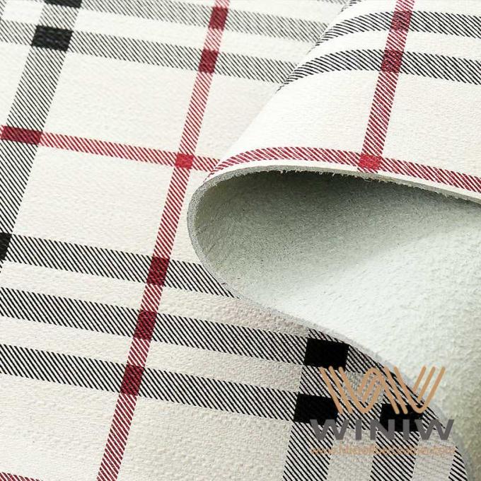 Couro sintético do plutônio do falso Textured regular para a correia e os sacos
