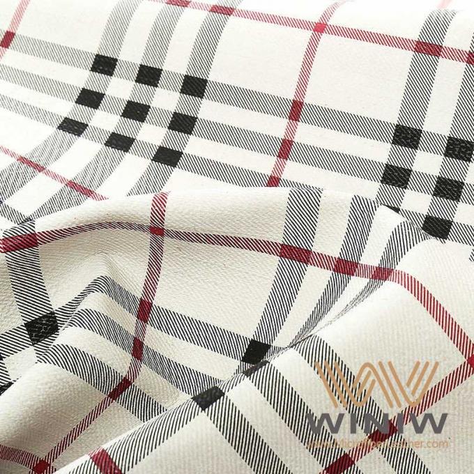 Couro sintético do plutônio do falso Textured regular para a correia e os sacos