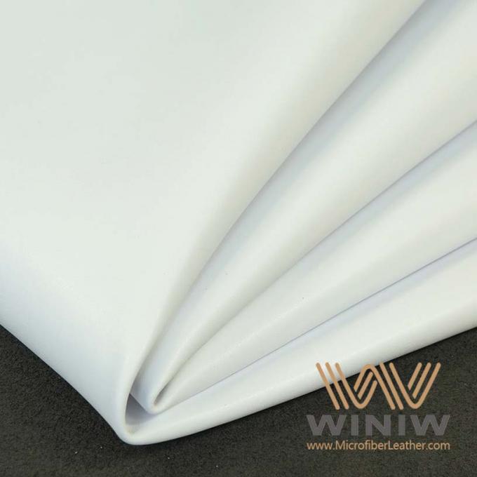 couro artificial liso do plutônio de Microfiber do espelho de 0.8mm para a espuma do vegetariano dos sacos