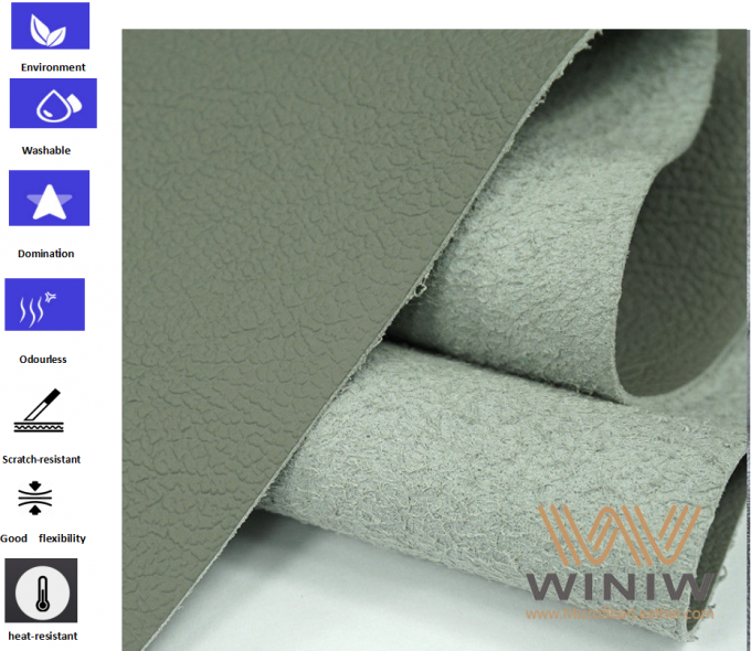Tela de couro do microfiber sintético impermeável para o banco de carro