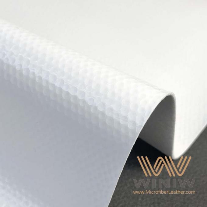 Couro sintético branco Risco-resistente da camurça de WINIW para o futebol