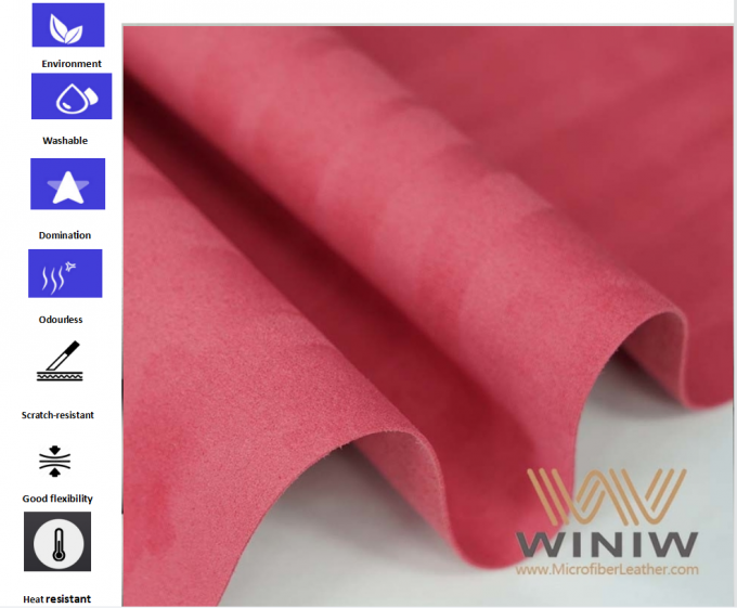 Couro durável do falso WINIW Microfiber para o volante do carro