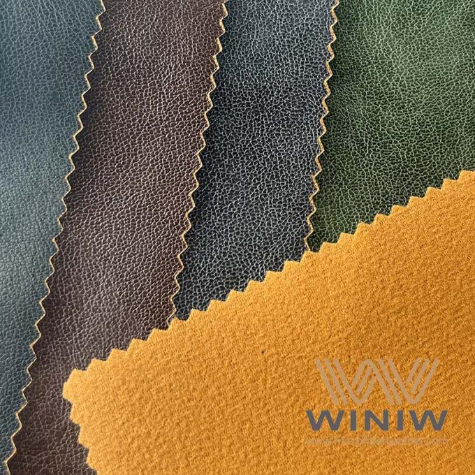Couro sintético de Microfiber da aparência brilhante para vestuários