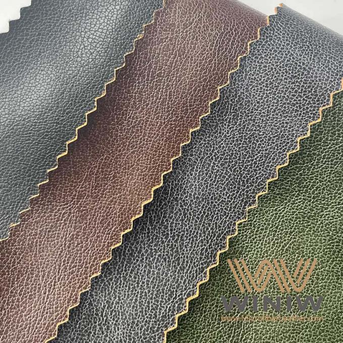 Couro brilhante de Microfiber do falso da aparência para vestuários