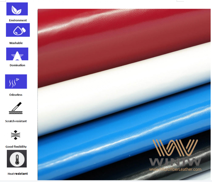 couro claro e macio do microfiber para o couro sintético do voleibol