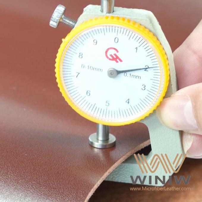 Tela de couro artificial do plutônio de Microfiber da vida útil longa para correias