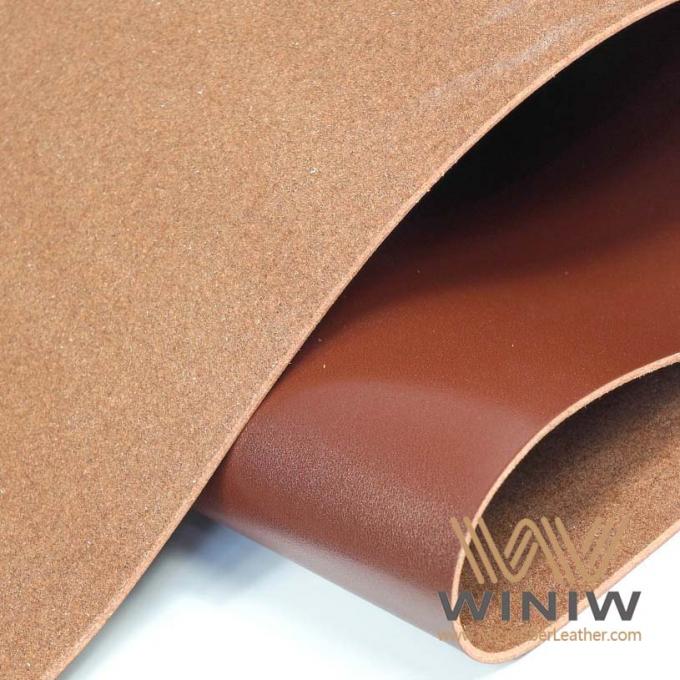 Couro sintético resistente do plutônio de Microfiber da abrasão superior para correias
