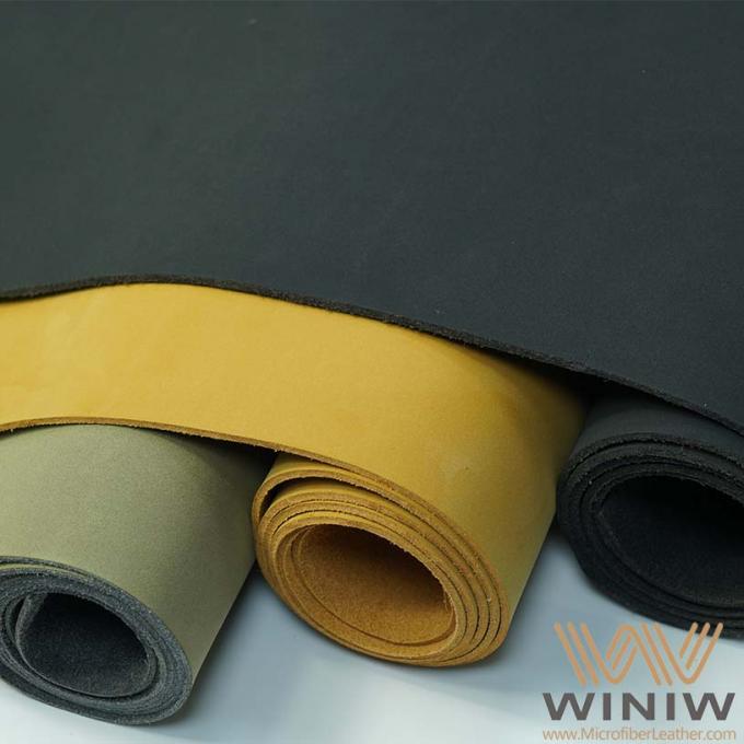 Tela sintética resistente do couro de Microfiber Nubuck da abrasão superior