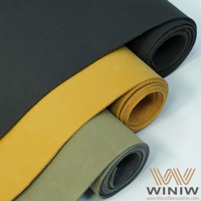 Tela resistente do couro de Nubuck do falso de Microfiber da abrasão superior