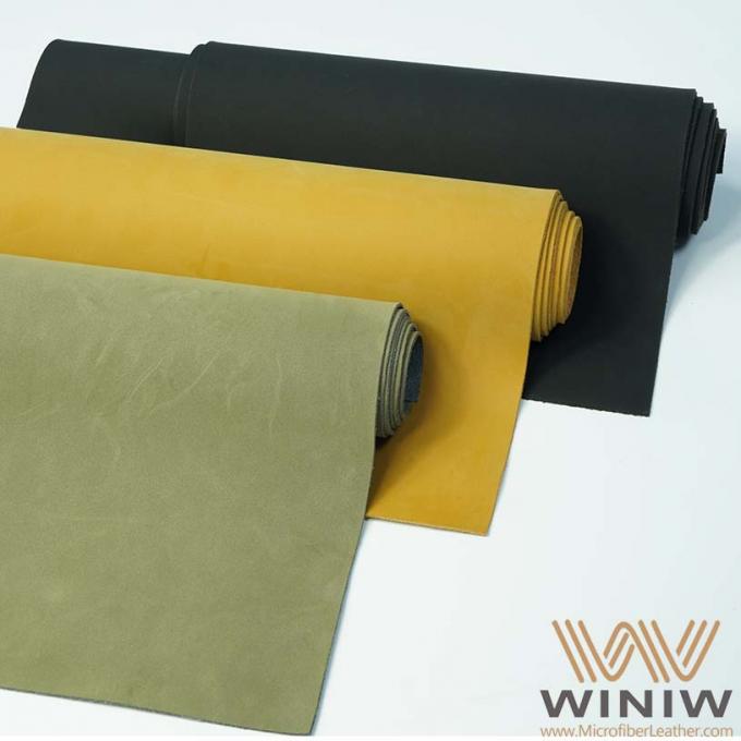 Pode ser a tela de couro sintética gravada de Microfiber Nubuck das cores diferentes