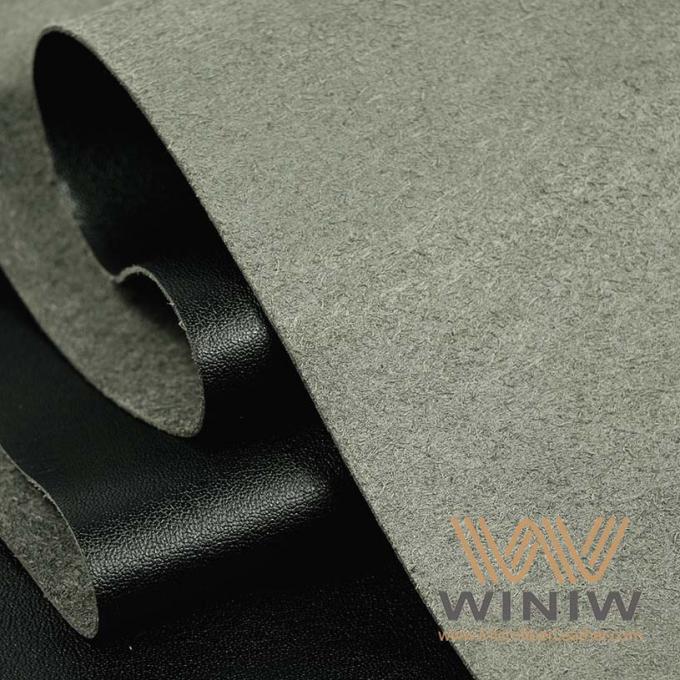 Material de couro Microfiber do vegetariano sintético respirável flexível de WINIW para o forro da sapata