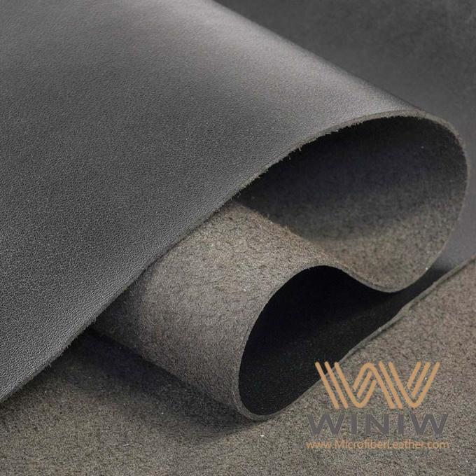 Material sintético de alto brilho Enrugamento-resistente do PVC do couro de sapata de Microfiber,