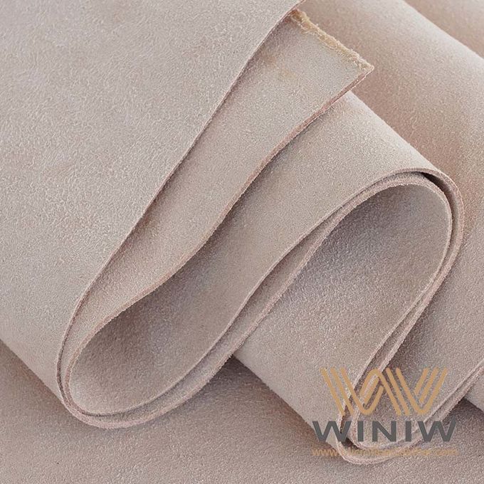 couro de sentimento delicado do microfiber da camurça para sapatas